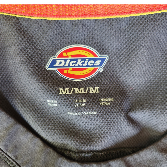 Dickies Women's Medium Short Sleeve Scrub Top Dark Gray Pockets, Round Neckline - Picture 8 of 14